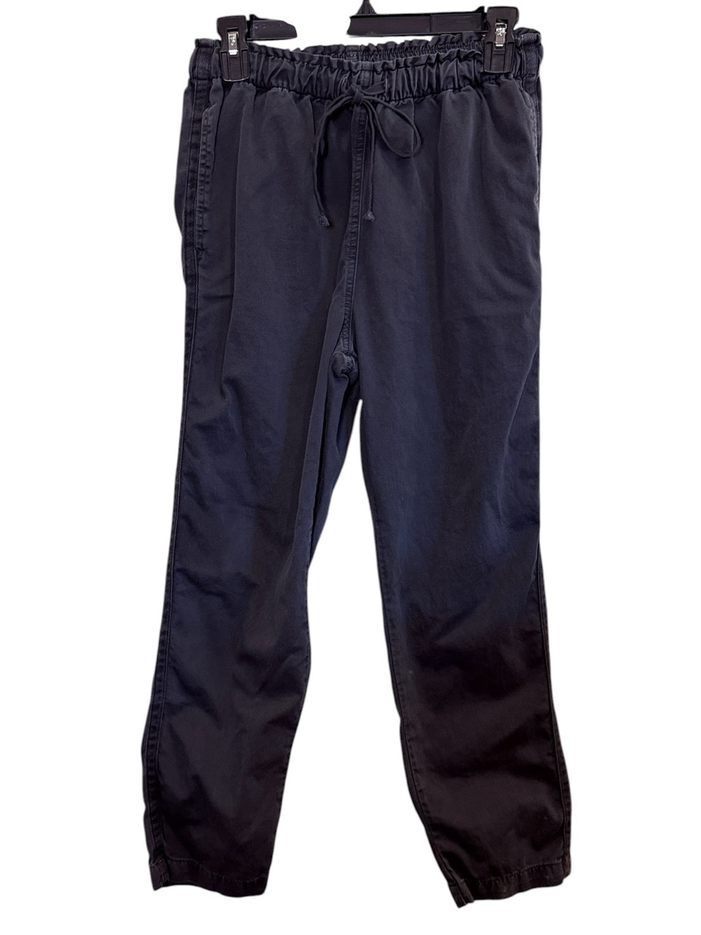XiRENA Women’s Navy Cotton Twill Drawstring Straight Leg Casual Joggers sz S